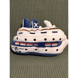 Official Celebrity Cruises Ship Plush Boat 11" Blue White Plushy Souvenir Boat